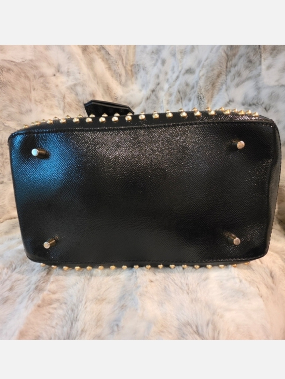 ✨ Burberry LIMITED EDITION Prorsum Blaze Studded Bowling Bag Satchel ✨ - Picture 7 of 16